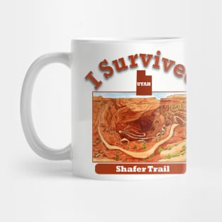 I Survived Shafer Trail Utah Mug